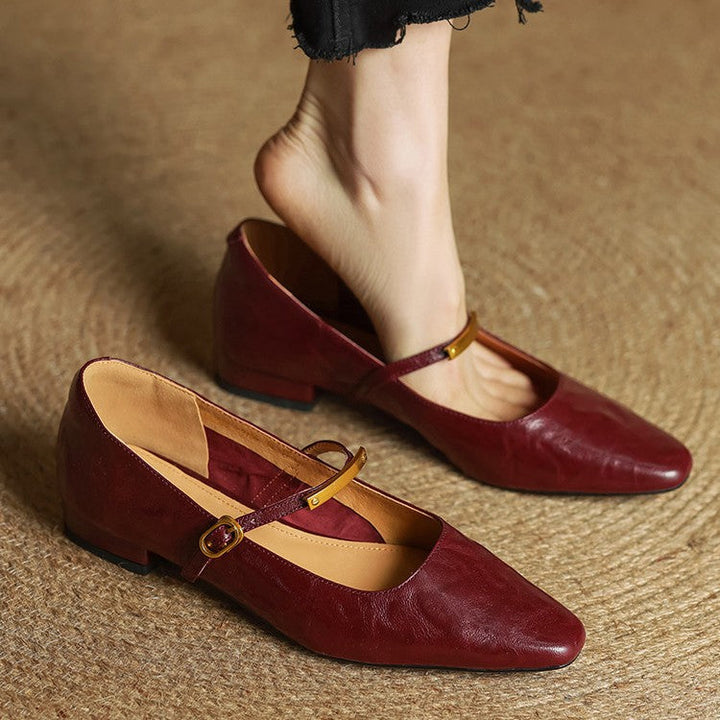 Merlot Genuine Leather Pumps  Liora Lane Boutique
