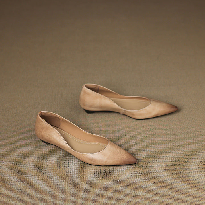 Irella Genuine Leather Flats  Liora Lane Boutique