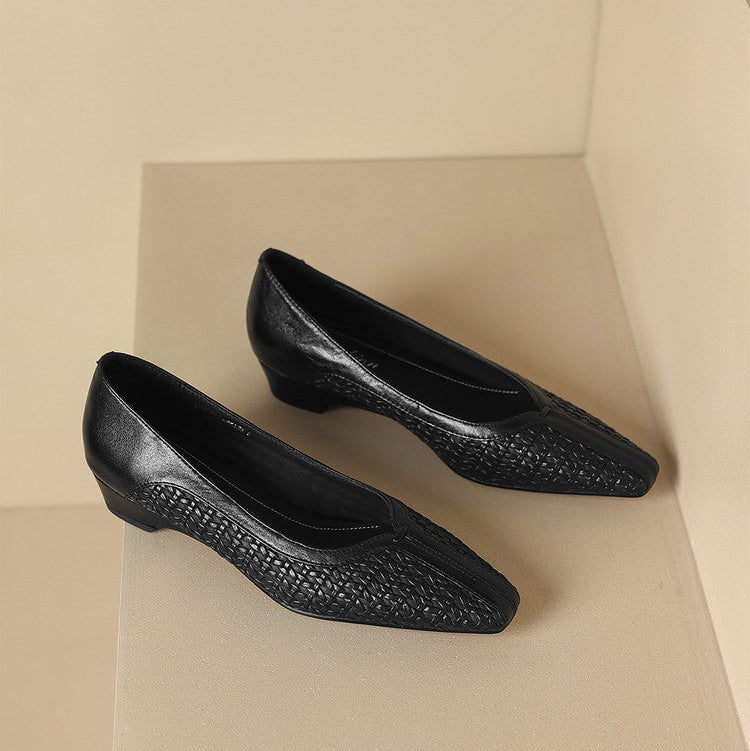 Morissa Genuine Leather Heels  Liora Lane Boutique