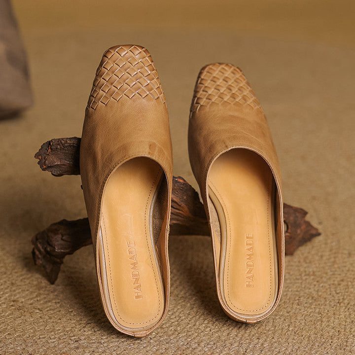 Dalvi Genuine Leather Mules  Liora Lane Boutique