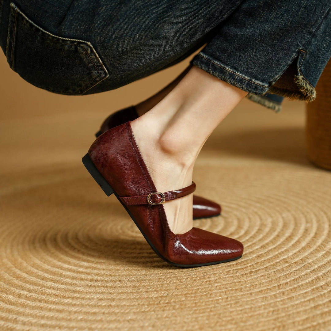 Islae Genuine Leather Flats  Liora Lane Boutique