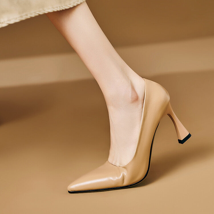 Lior Genuine Leather Heels  Liora Lane Boutique