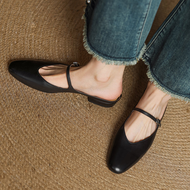 Merisa Genuine Leather Mules  Liora Lane Boutique