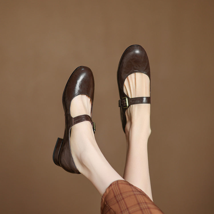 Elva Genuine Leather Shoes  Liora Lane Boutique