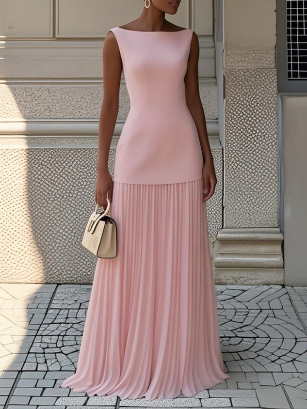 Serena - Pleated Maxi Dress Jasmine's Boutique Australia