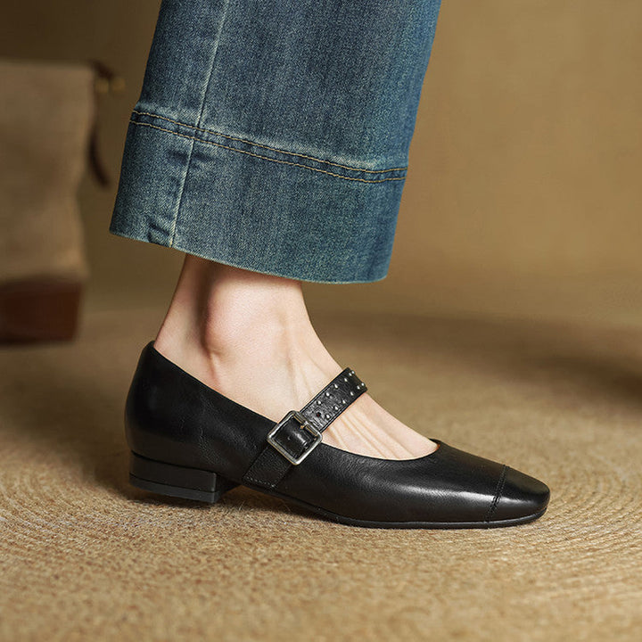 Elry Genuine Leather Shoes  Liora Lane Boutique