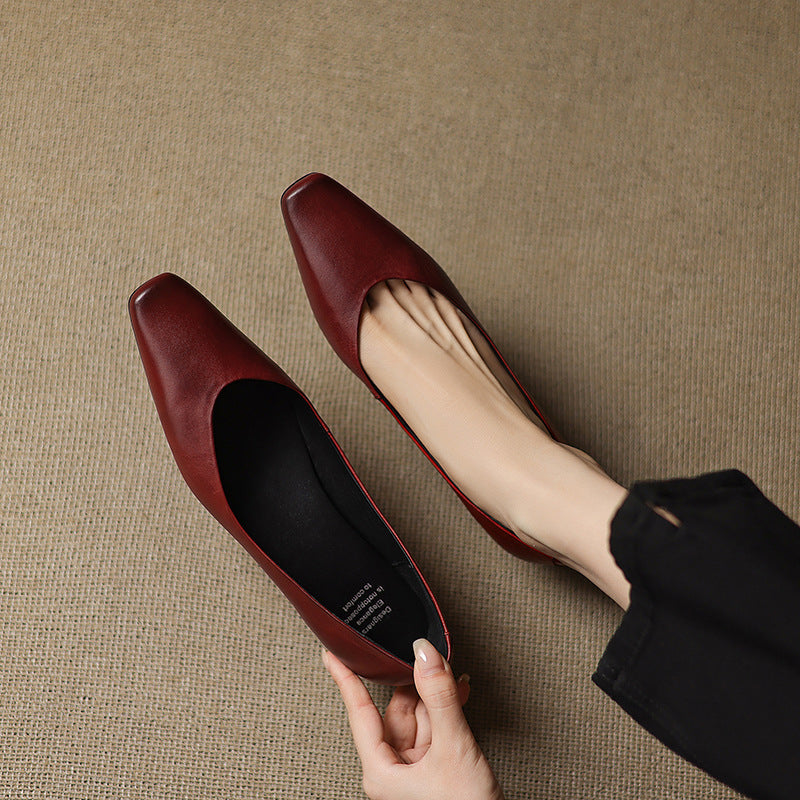 Oren Genuine Leather Flats  Liora Lane Boutique