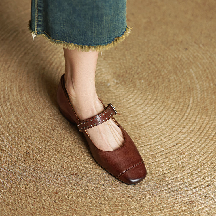 Elry Genuine Leather Shoes  Liora Lane Boutique