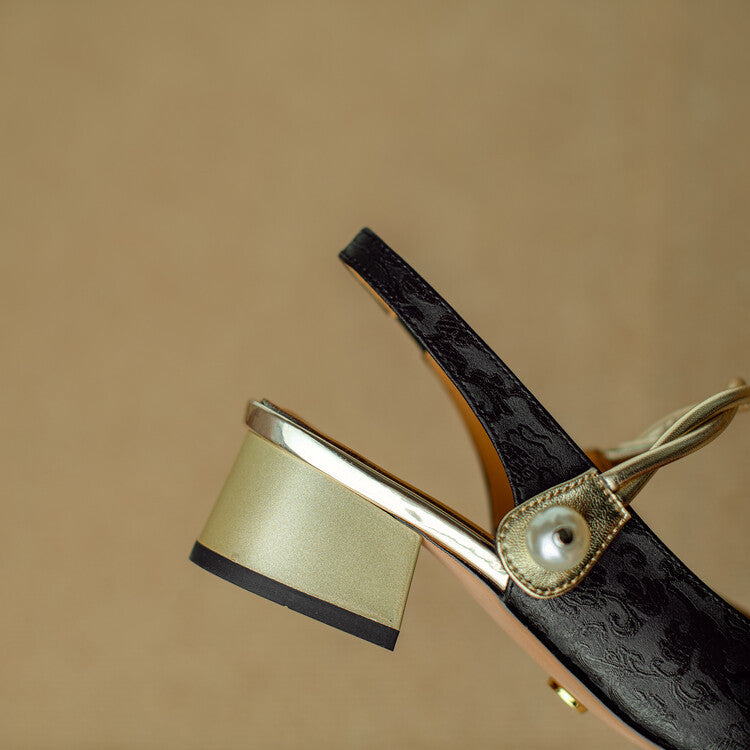 Galene Leather Heels  Liora Lane Boutique