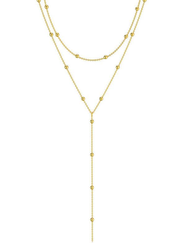 14 Karat Gold-Plated Necklace with Pearls Jasmine's Boutique Australia