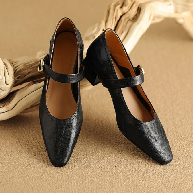 Merlot Genuine Leather Heels  Liora Lane Boutique