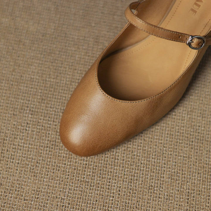 Cadrel Genuine Leather Pumps  Liora Lane Boutique