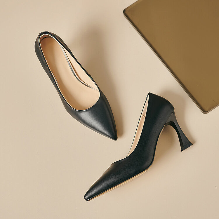 Lior Genuine Leather Heels  Liora Lane Boutique