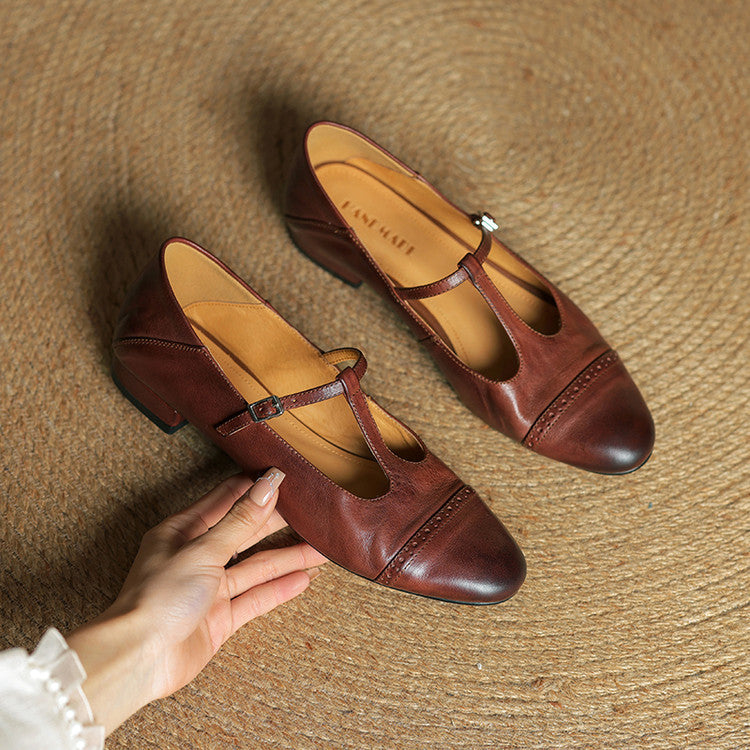 Graneth Genuine Leather Flats  Liora Lane Boutique