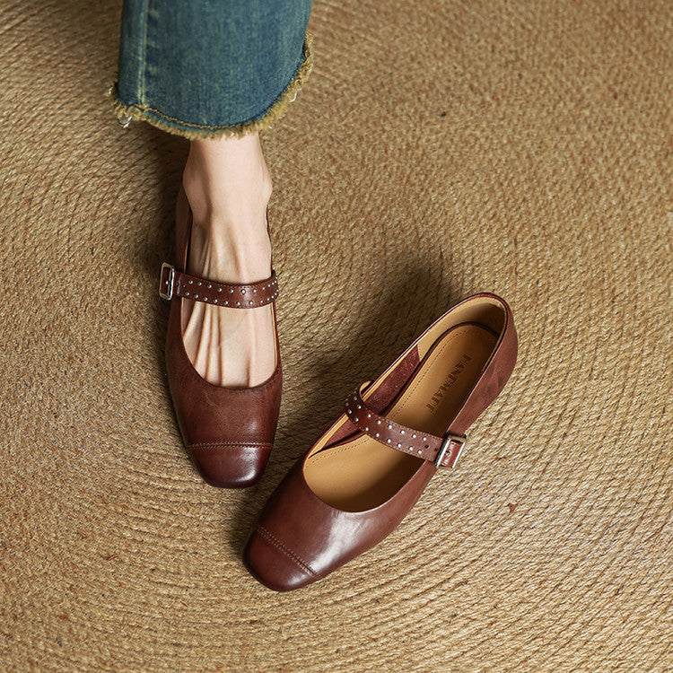 Elry Genuine Leather Shoes  Liora Lane Boutique