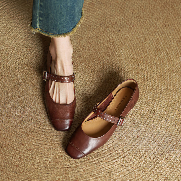 Elry Genuine Leather Shoes  Liora Lane Boutique