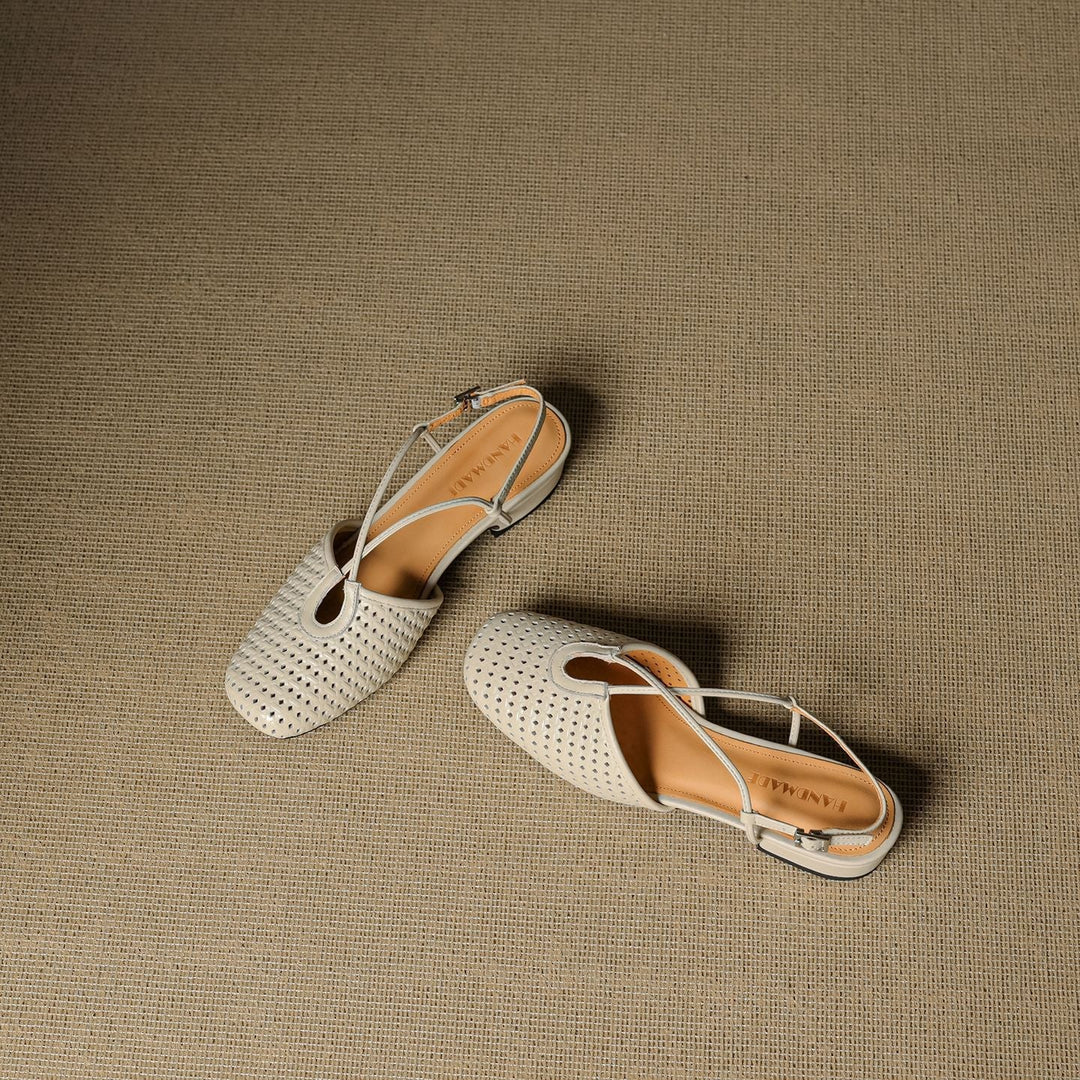 Opal Genuine Leather Slingbacks  Liora Lane Boutique