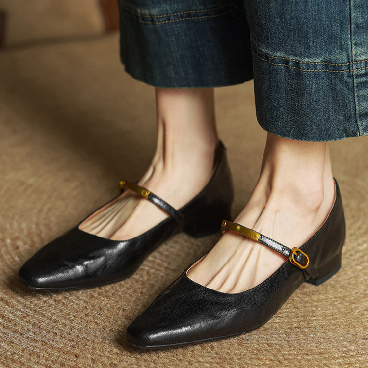 Merlot Genuine Leather Pumps  Liora Lane Boutique  Black / 9.5 119.99