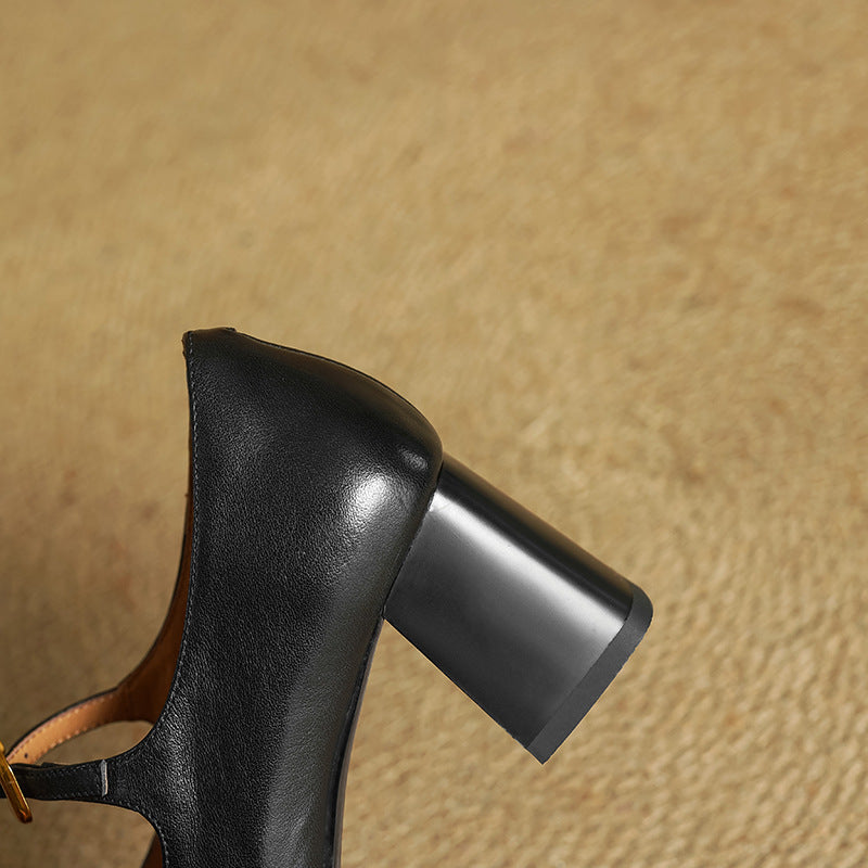 Olea Genuine Leather Heels  Liora Lane Boutique