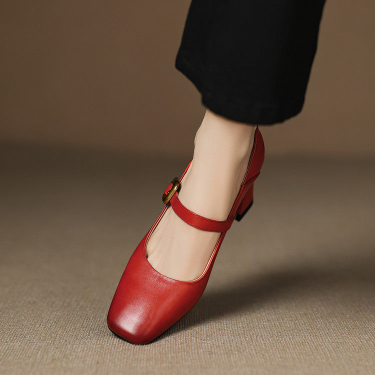 Kelis Genuine Leather Heels  Liora Lane Boutique