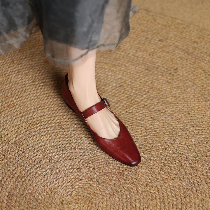 Maira Genuine Leather Heels  Liora Lane Boutique