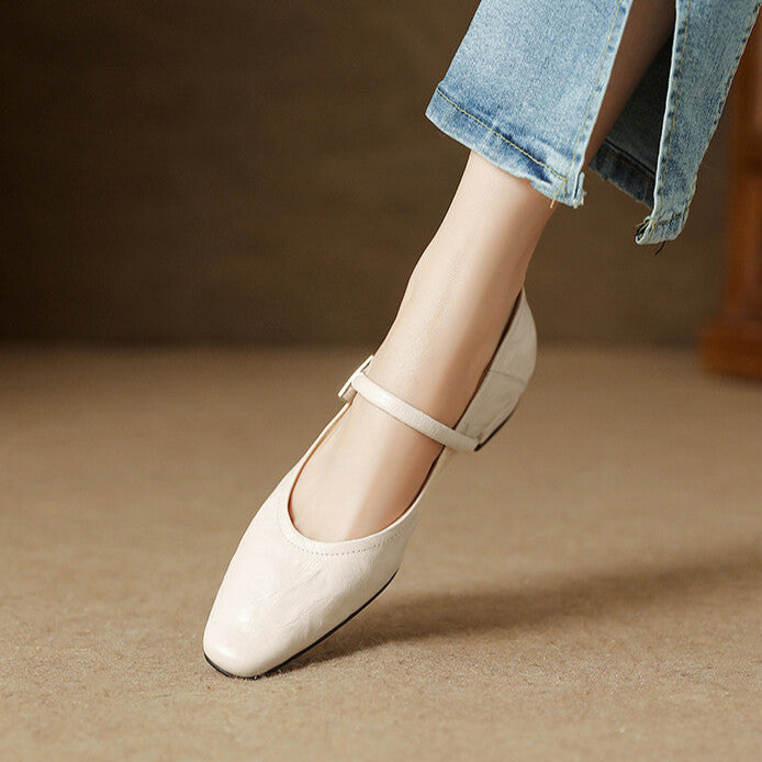 Melona Genuine Leather Pumps  Liora Lane Boutique