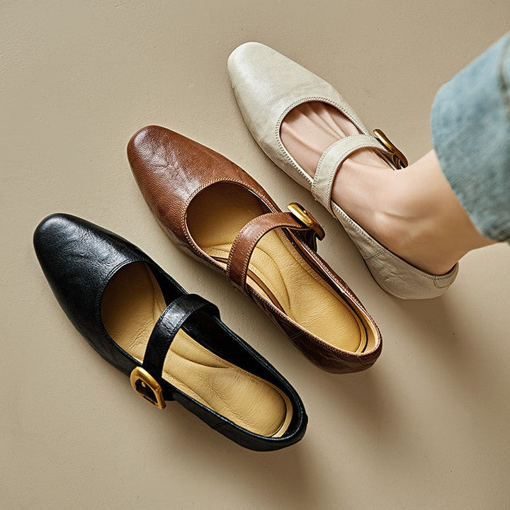 Minara Genuine Leather Pumps  Liora Lane Boutique