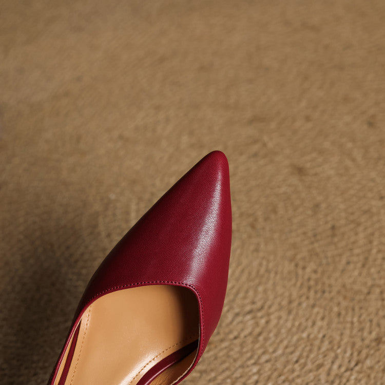 Nuva Genuine Leather Heels  Liora Lane Boutique