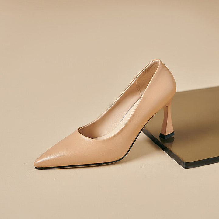 Lior Genuine Leather Heels  Liora Lane Boutique