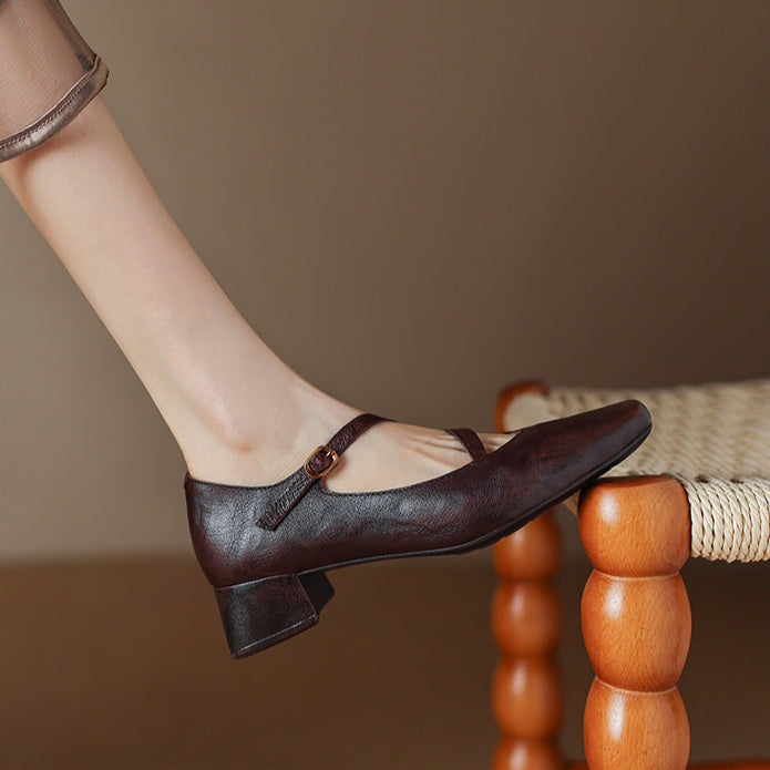 Evra Genuine Leather Heels  Liora Lane Boutique