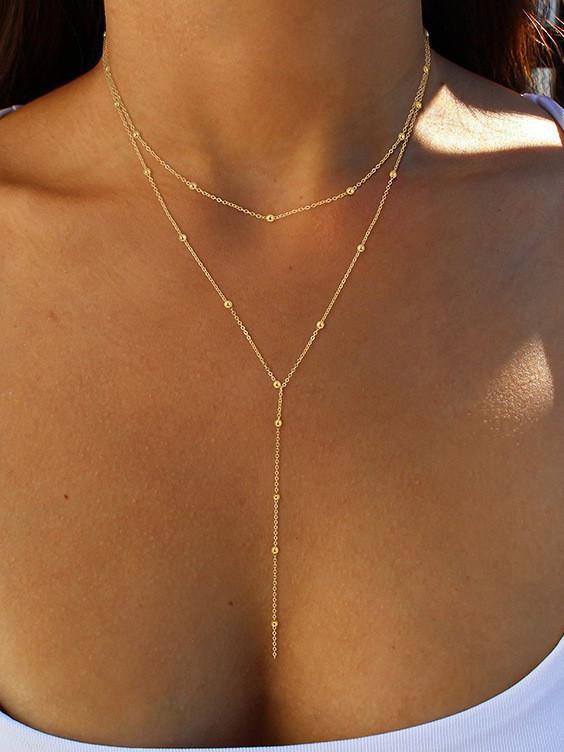 14 Karat Gold-Plated Necklace with Pearls Jasmine's Boutique Australia
