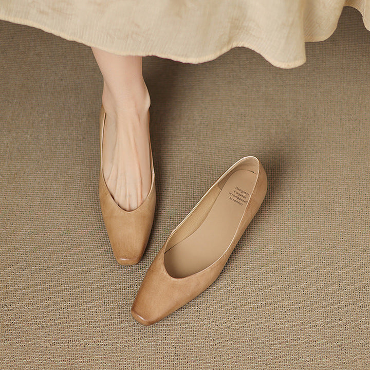 Oren Genuine Leather Flats  Liora Lane Boutique