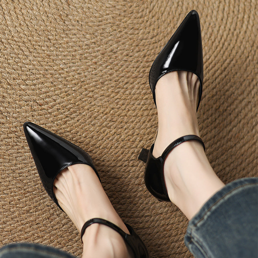 Sorlyn Genuine Leather Heels  Liora Lane Boutique