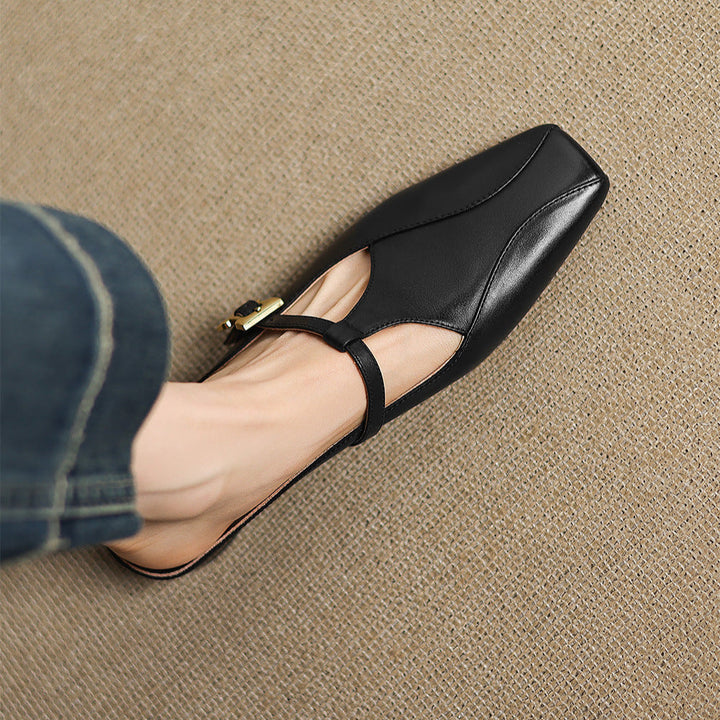 Keva Genuine Leather Mules  Liora Lane Boutique  Black / 10.5 119.99