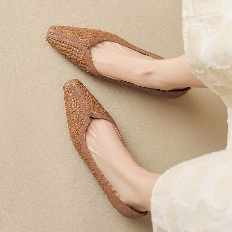 Morissa Genuine Leather Heels  Liora Lane Boutique