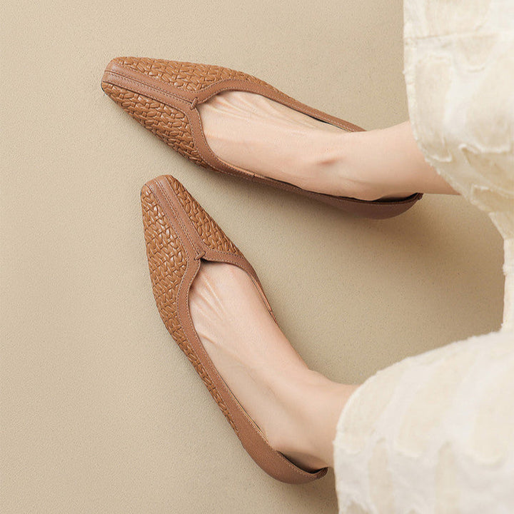 Morissa Genuine Leather Heels  Liora Lane Boutique