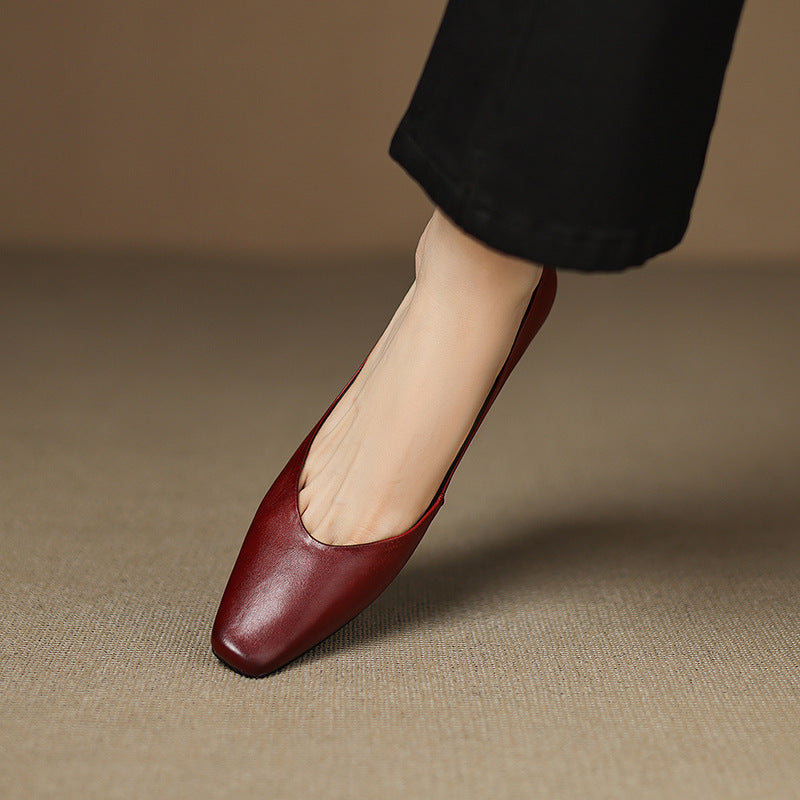 Oren Genuine Leather Flats  Liora Lane Boutique