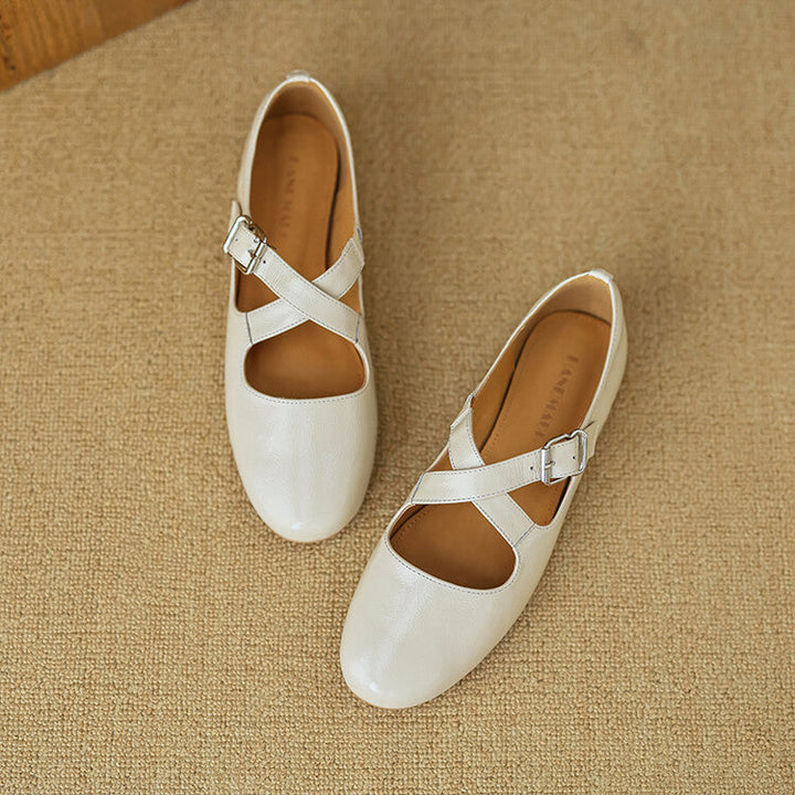 Nyra Genuine Leather Shoes  Liora Lane Boutique