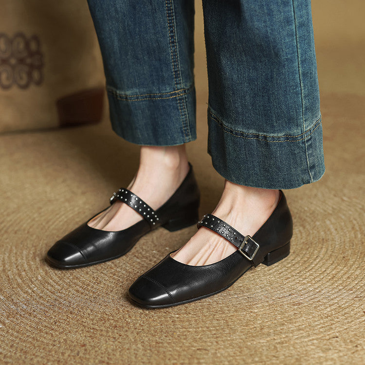 Elry Genuine Leather Shoes  Liora Lane Boutique  Black / 9.5 109.99