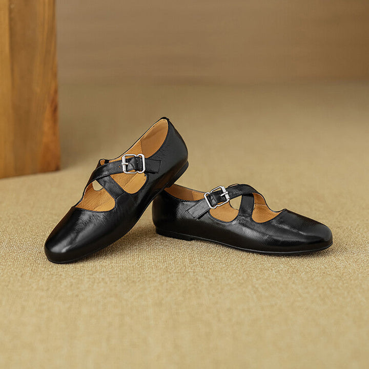 Nyra Genuine Leather Shoes  Liora Lane Boutique