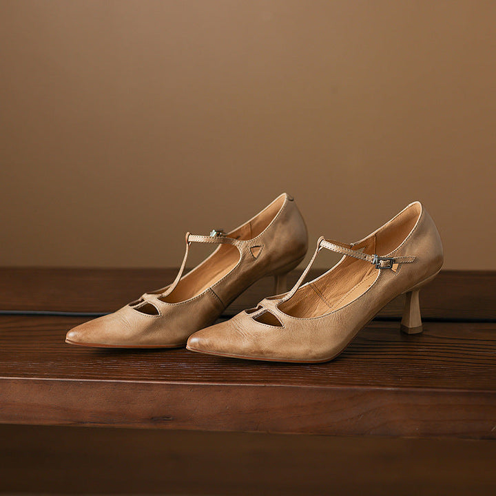 Marve Genuine Leather Pumps  Liora Lane Boutique