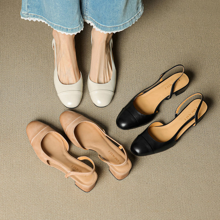 Lureth Genuine Leather Pumps  Liora Lane Boutique