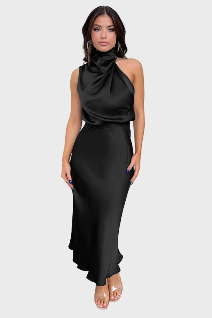 Grace High-Neck Midi Dress Jasmine's Boutique Australia