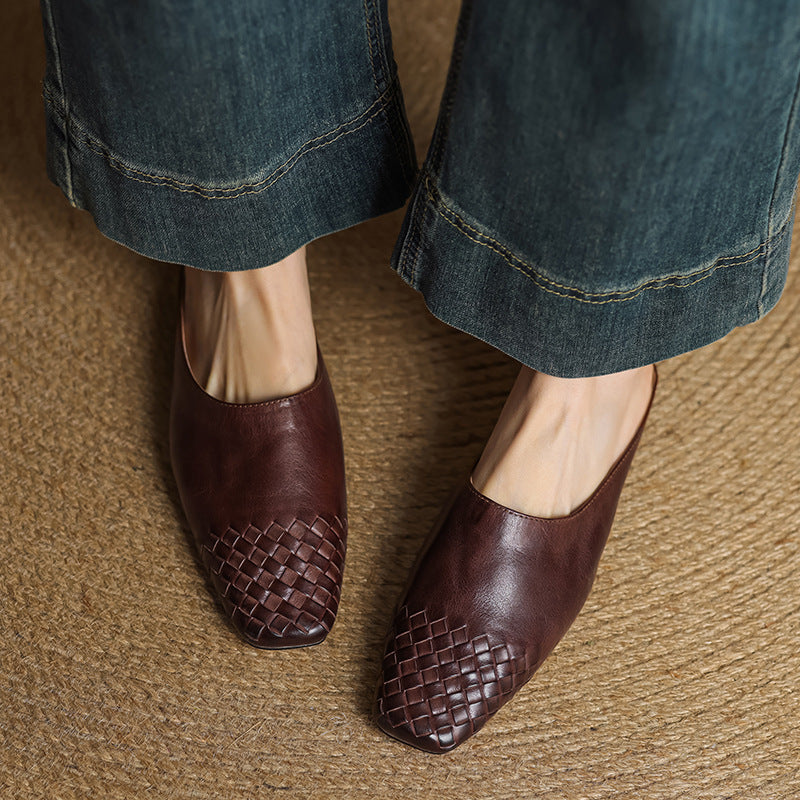 Dalvi Genuine Leather Mules  Liora Lane Boutique