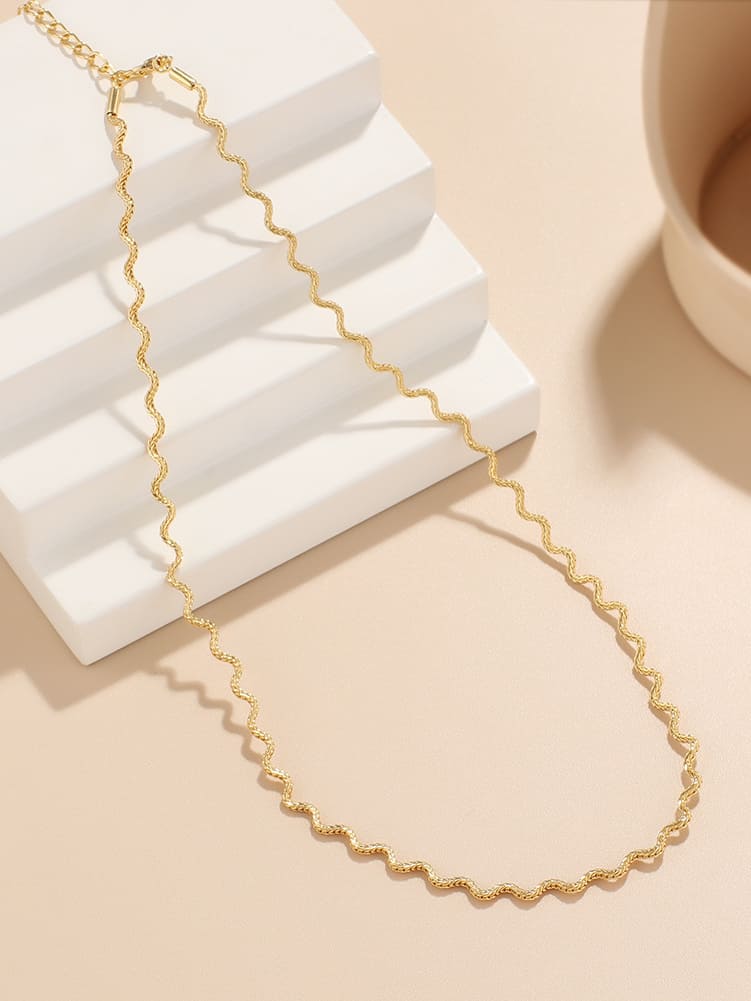 Wave Chain Necklace Jasmine's Boutique Australia