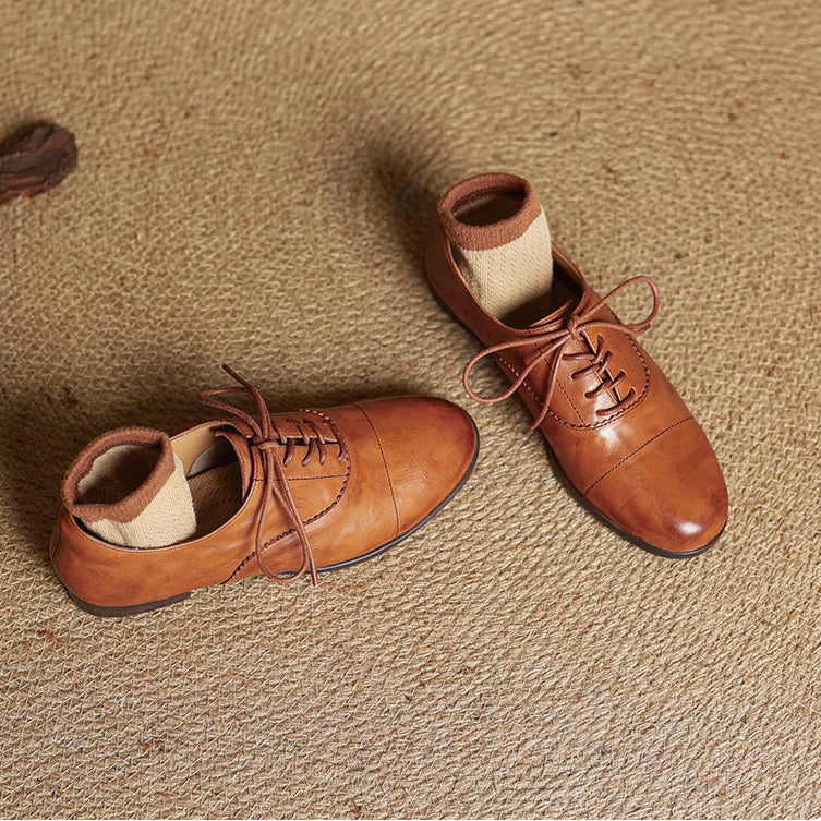 Delyra Genuine Leather Shoes  Liora Lane Boutique