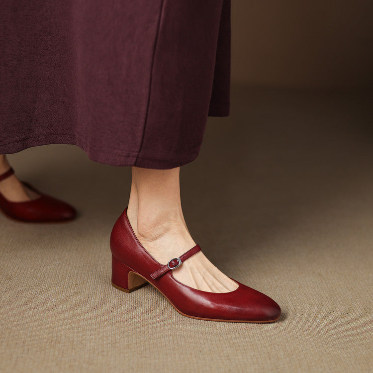 Cadrel Genuine Leather Pumps  Liora Lane Boutique