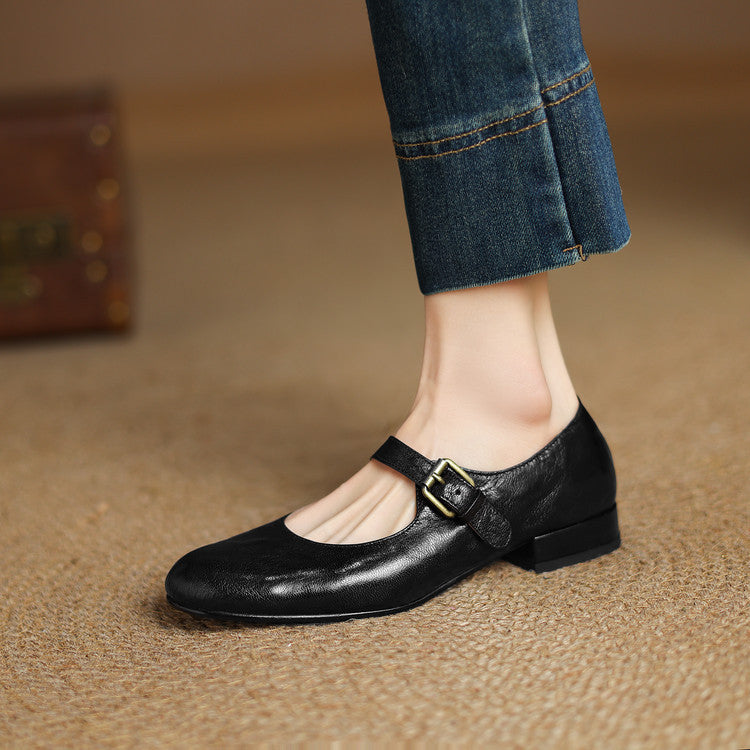 Elva Genuine Leather Shoes  Liora Lane Boutique