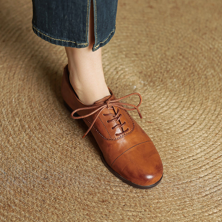 Delyra Genuine Leather Shoes  Liora Lane Boutique