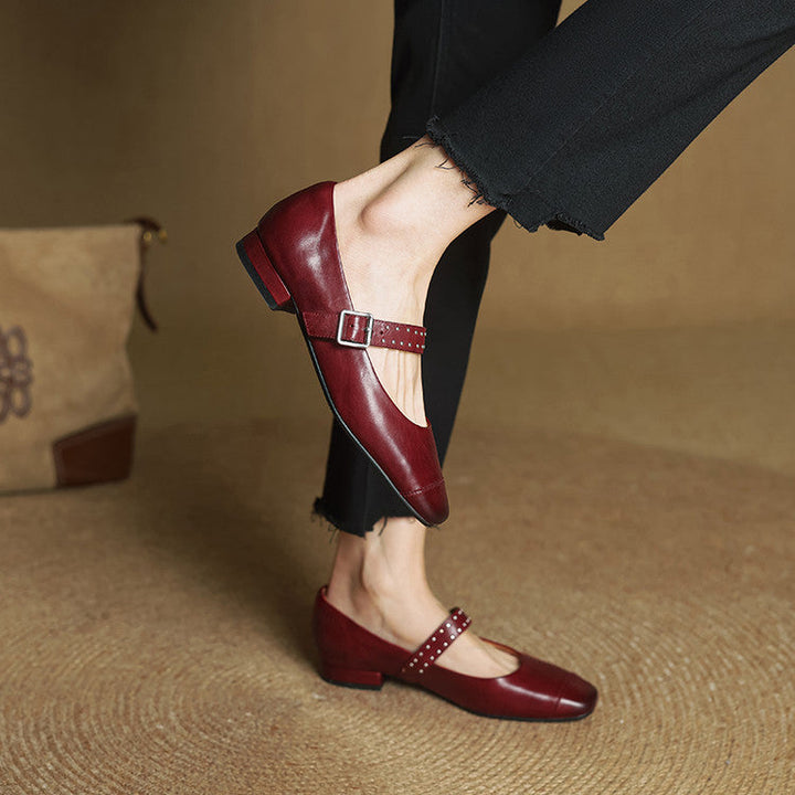 Elry Genuine Leather Shoes  Liora Lane Boutique